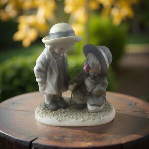 Kim Anderson Figurine - Be My One and Only (1996, Enesco) Boy Girl Rose